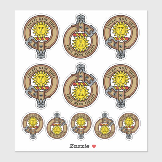 Clan MacLeod van Raasay Crest Sticker (Vel)