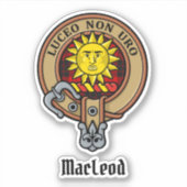 Clan MacLeod van Raasay Crest Sticker (Voorkant)