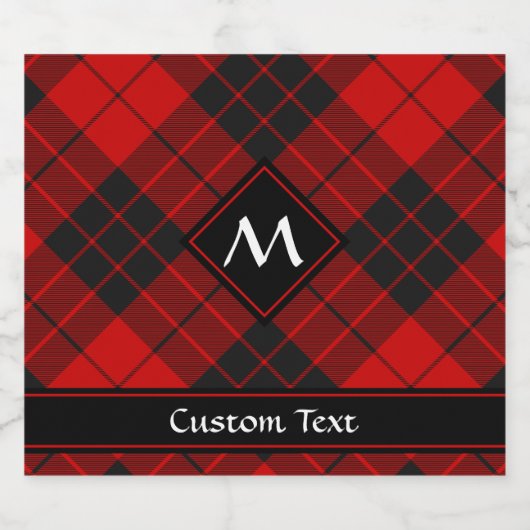 Clan Macleod van Raasay Tartan Bier Etiket (Enkel label)