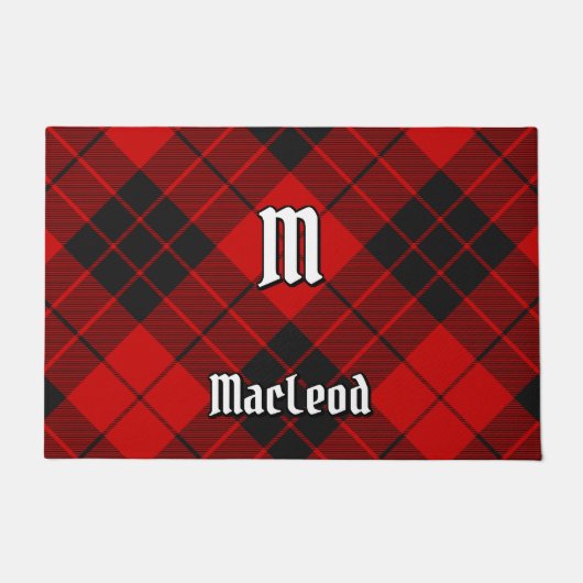 Clan Macleod van Raasay Tartan Deurmat (Voorkant)