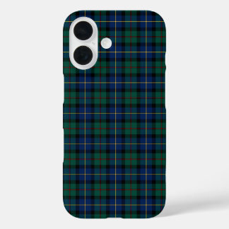 Clan MacLeod van Skye Tartan Green en Blue Pset iPhone 16 Hoesje