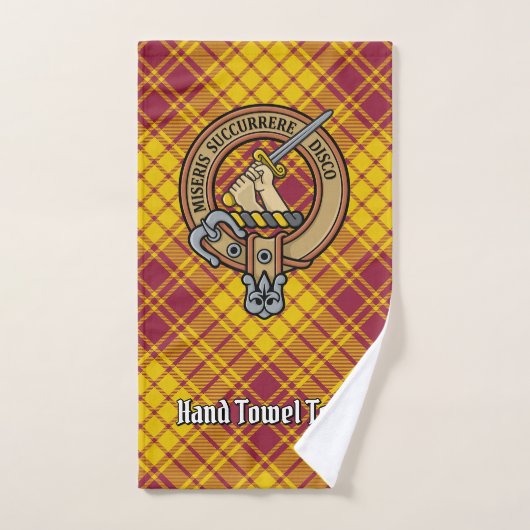 Clan MacMillan Crest over jurk Tartan Bad Handdoek (Handdoek)