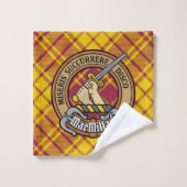 Clan MacMillan Crest over jurk Tartan Bad Handdoek (Wasdoekje)