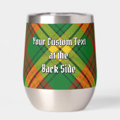 Clan MacMillan Crest over Tartan (Achterkant)