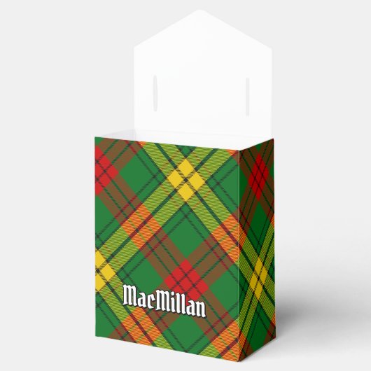 Clan MacMillan Crest over Tartan Bedankdoosjes (Geopend)
