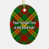 Clan MacMillan Crest over Tartan Keramisch Ornament (Achterkant)