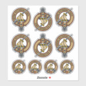 Clan MacMillan Crest Sticker Set (Vel)