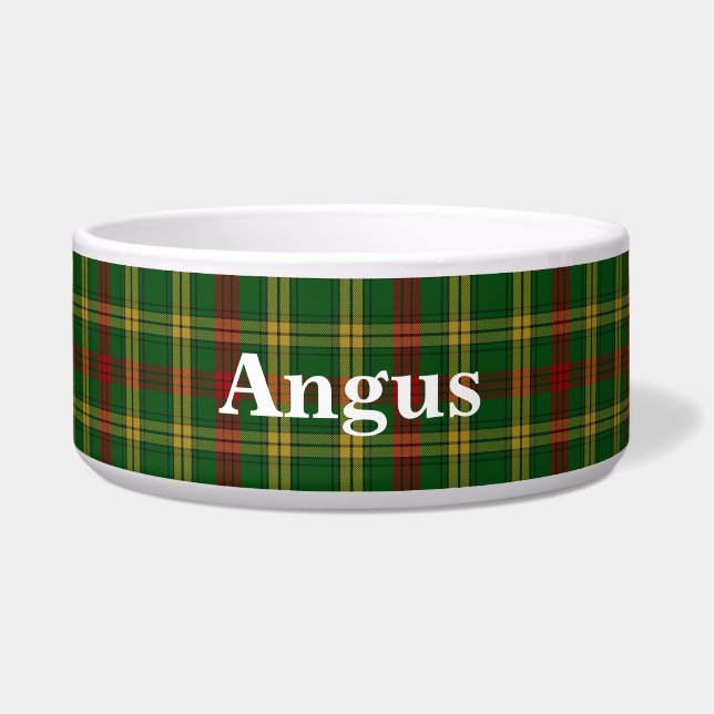 Clan MacMillan Custom Tartan Pset Bowl Voerbakje (Voorkant)
