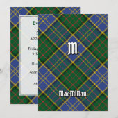 Clan MacMillan Hunting Tartan Kaart (Voorkant / Achterkant)