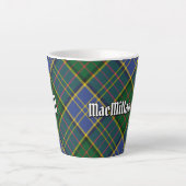 Clan MacMillan Hunting Tartan Latte Mok (Voorkant)