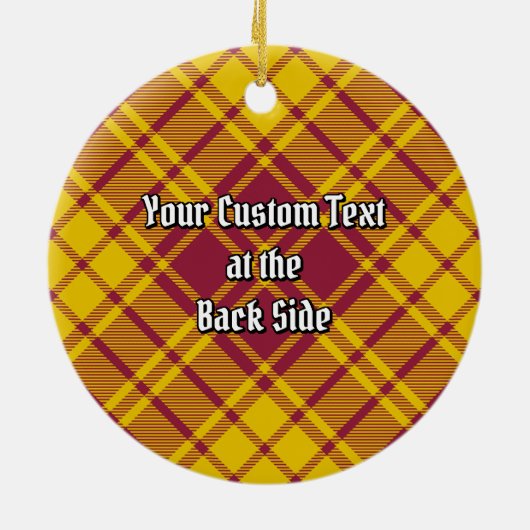 Clan MacMillan Jurk Tartan Keramisch Ornament (Achterkant)