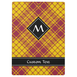 Clan MacMillan Jurk Tartan Klembord