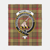 Clan MacMillan Old Weathered Tartan Pset Fleece Deken (Voorkant)