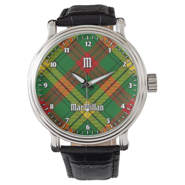 Clan MacMillan Tartan Horloge (Voorkant)