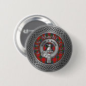 Clan MacNeacail | MacNicol Crest & Tartan Knot Ronde Button 5,7 Cm (Voorkant /achterkant)