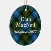 Clan MacNeil Scottish Tartan Keramisch Ornament (Rechts)