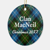 Clan MacNeil Scottish Tartan Keramisch Ornament (Links)