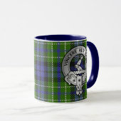 Clan MacNeill de Gigha Crest & Tartan Mug (Devant droit)