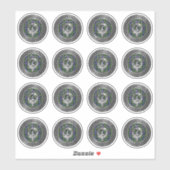 Clan MacNeill de Gigha Crest & Tartan Sticker (Feuille)