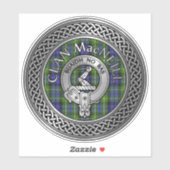 Clan MacNeill de Gigha Crest & Tartan Sticker (Feuille)