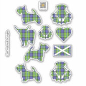 Clan MacNeill de Gigha Tartan Sticker (Devant)