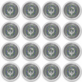 Clan MacNeill van Gigha Crest & Tartan Sticker (Voorkant)