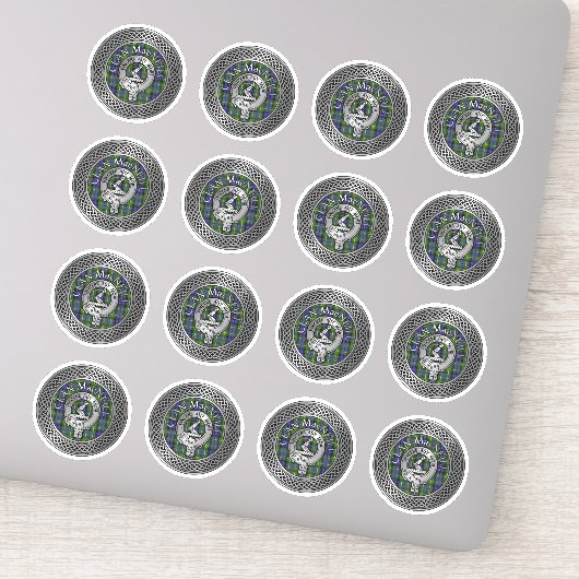 Clan MacNeill van Gigha Crest & Tartan Sticker (Detail)