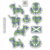Clan MacNeill van Gigha Tartan Sticker (Voorkant)