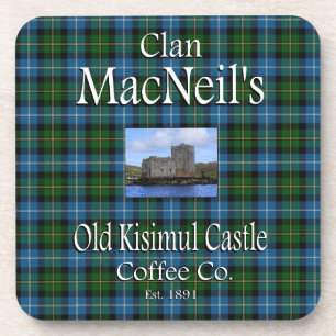Clan MacNeil's Oude Kisimul Castle Coffee Co. Onderzetter