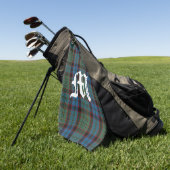 Clan MacNicol Hunting Tartan Pset Monogram Golfhanddoek (Groen)