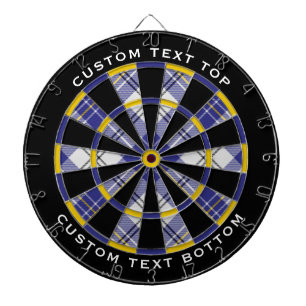 Clan MacPherson Blauw Jurk Tartan Dart Board Dartbord