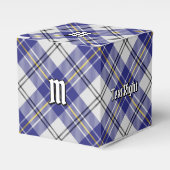 Clan MacPherson Blauw Jurk Tartan Favor Box Bedankdoosjes (Voorkant Zijde)