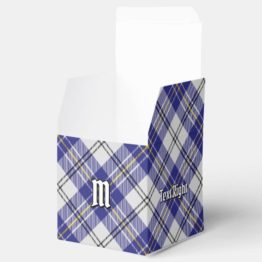 Clan MacPherson Blauw Jurk Tartan Favor Box Bedankdoosjes (Geopend)