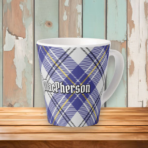 Clan MacPherson Blauw Jurk Tartan Latte Mok