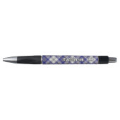 Clan MacPherson Blauw Jurk Tartan Pen (Voorkant)