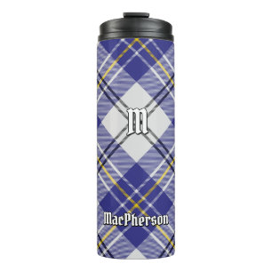 Clan MacPherson Blauw Jurk Tartan Thermische Tumbl Thermosbeker