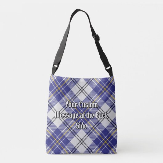 Clan MacPherson Blauwe Jurk Tartan Crossbody Tas (Achterkant)