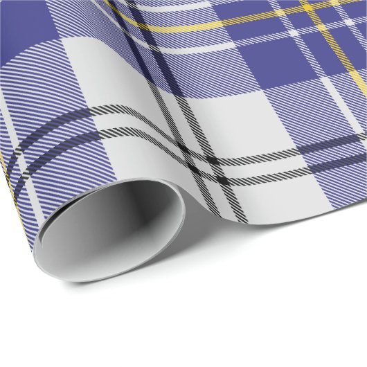 Clan MacPherson Blauwe Jurk Tartan Inpakpapier (Rol Hoek)