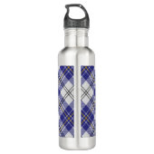 Clan MacPherson Blauwe Jurk Tartan Waterfles (Achterkant)