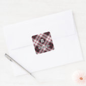 Clan MacPherson Chasse Tartan Carré Sticker (Enveloppe)