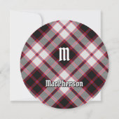 Clan MacPherson Chasse Tartan Invitation (Devant)