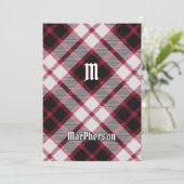 Clan MacPherson Chasse Tartan Invitation (Debout devant)