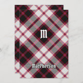 Clan MacPherson Chasse Tartan Invitation (Devant / Derrière)