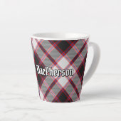 Clan MacPherson Chasse Tartan Latte Mug (Angle droit)