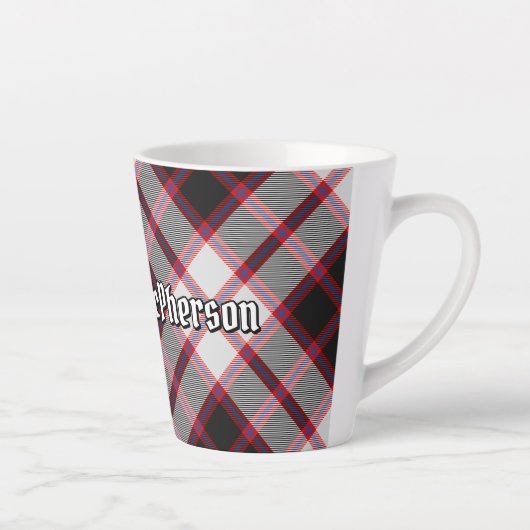 Clan MacPherson Chasse Tartan Latte Mug (Droite)