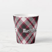 Clan MacPherson Chasse Tartan Latte Mug (Devant)