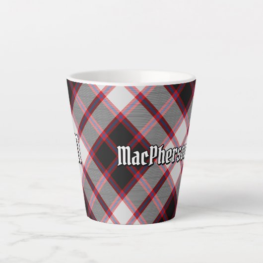 Clan MacPherson Chasse Tartan Latte Mug (Devant)