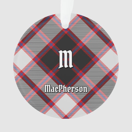 Clan MacPherson Chasse Tartan Ornament (devant)