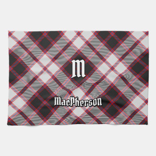 Clan MacPherson Chasse Tartan Serviette de cuisine (Horizontal)