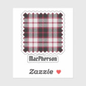 Clan MacPherson Chasse Tartan Sticker (Feuille)